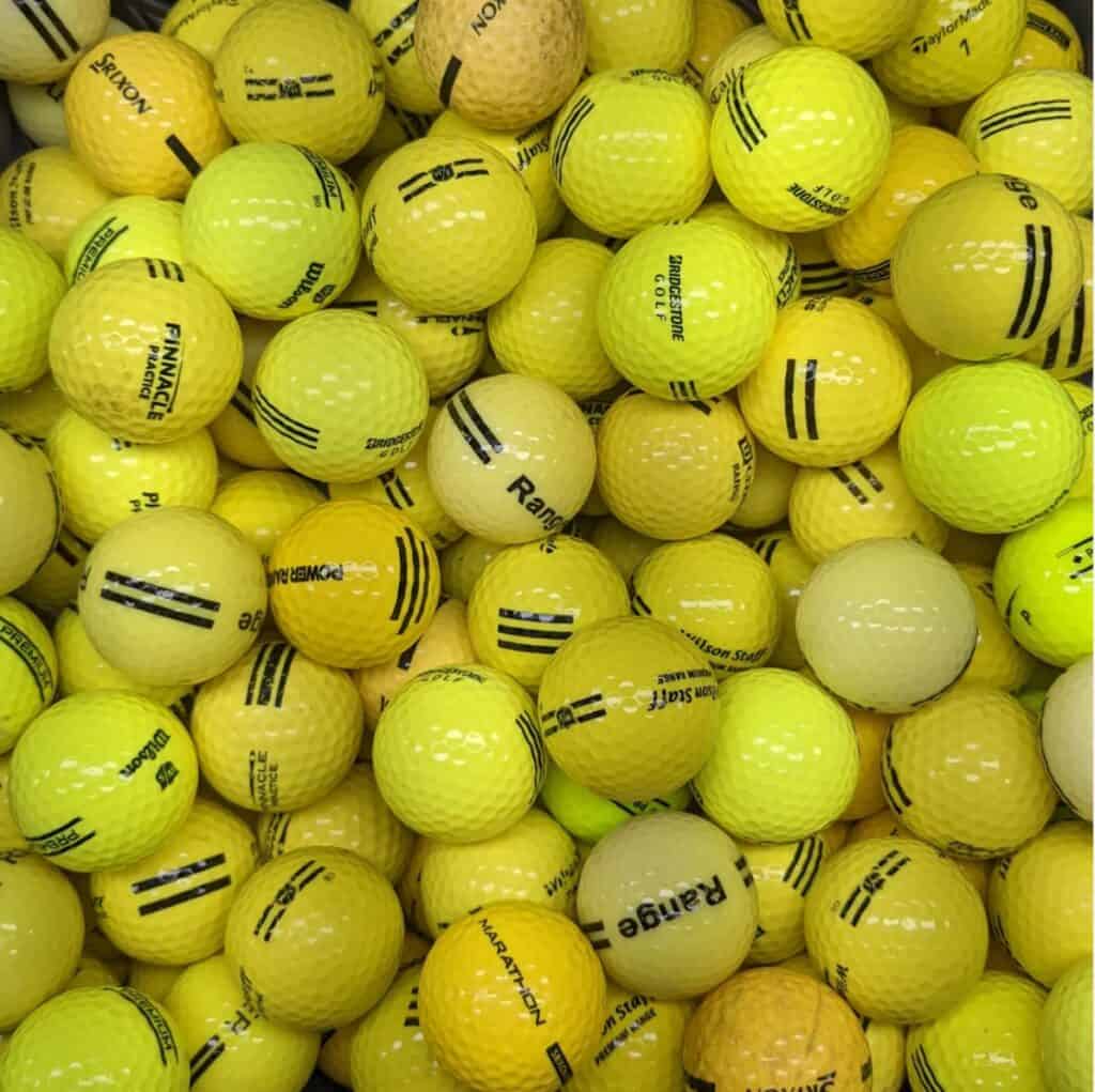 Yellow Strata Limited Flight Range Balls (400ct.) Driving Range Golf